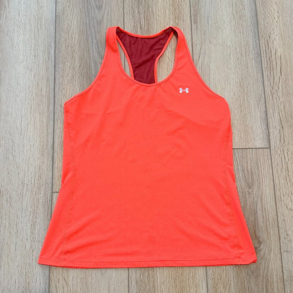 🧡 Under Armour HeatGear Racerback Tank Top | Size Large